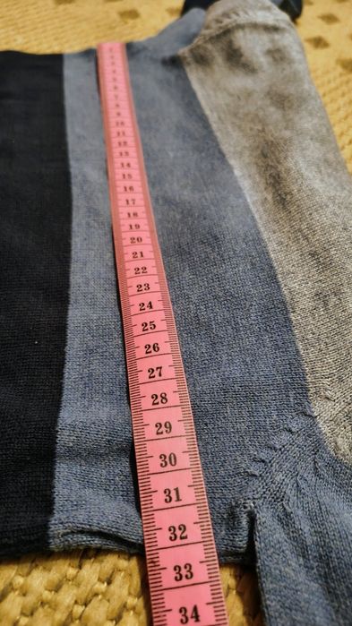 Sweterek w serek niebiesko granatowy H&M rozm.98/104