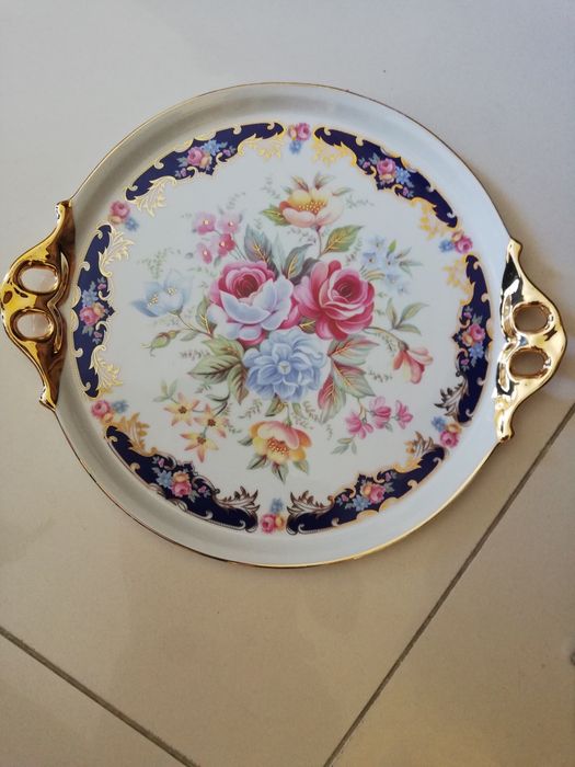 Prato com pegas em porcelana
