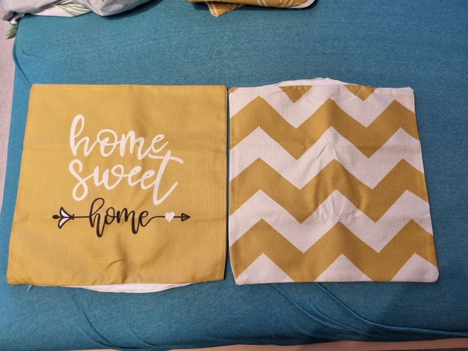 Zestaw 4 lnianych poszewek 45x45