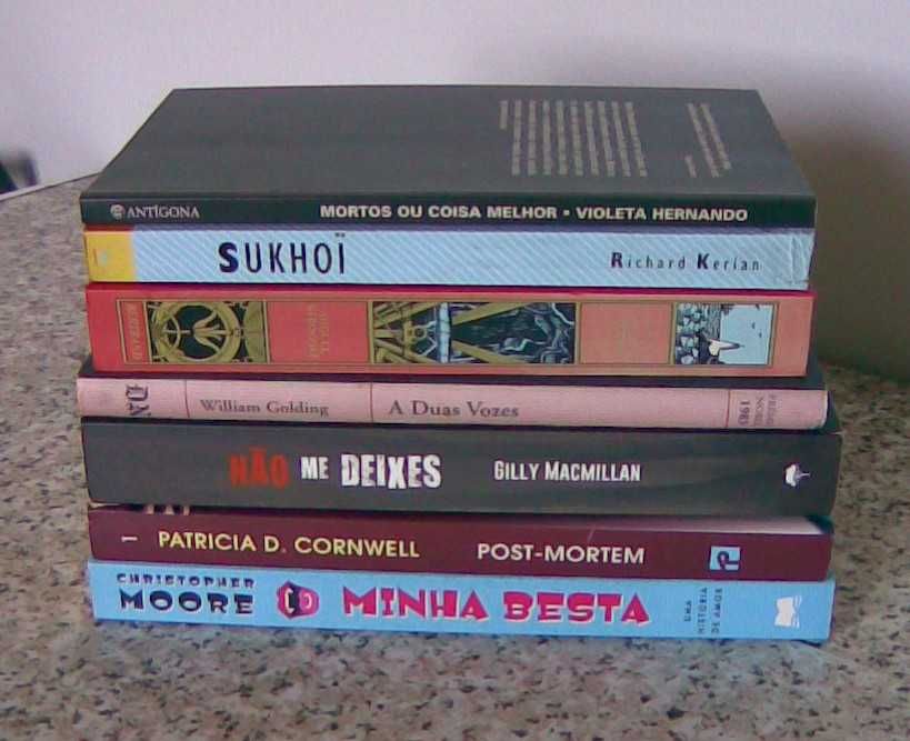 Lote com 7 livros - ficção - venda individual