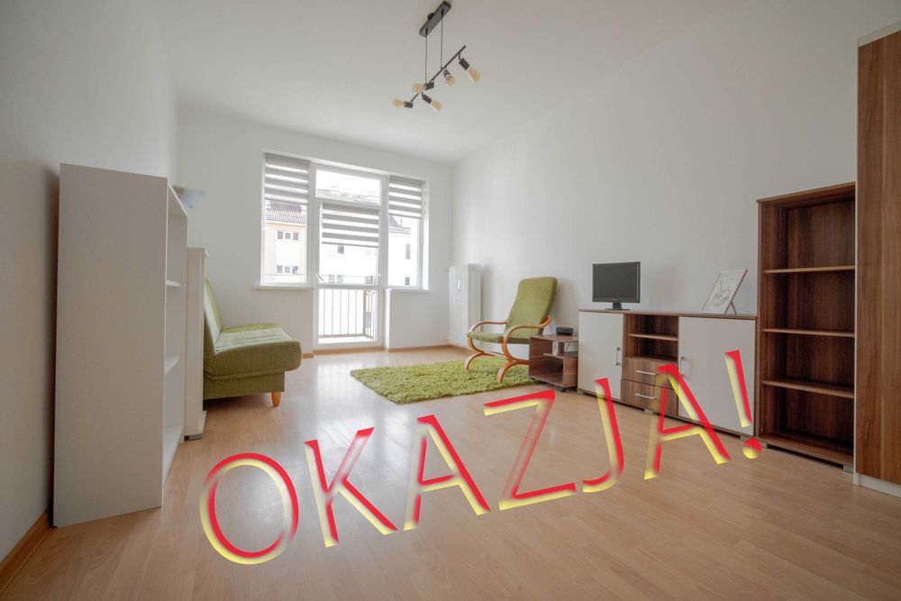 Mieszkanie 1-pokojowe bez prowizji w centrum Koszalina ul. Zwycięstwa – gotowe do zamieszkania!