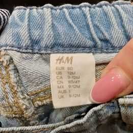 Spodnie dla chłopca jeans slim H&M roz. 80