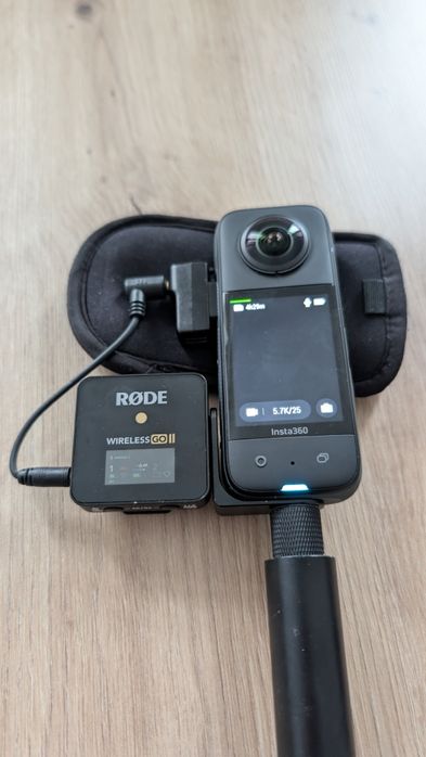 Adapter mikrofonu Insta360 x3 i uchwyt Ulanzi PT-20