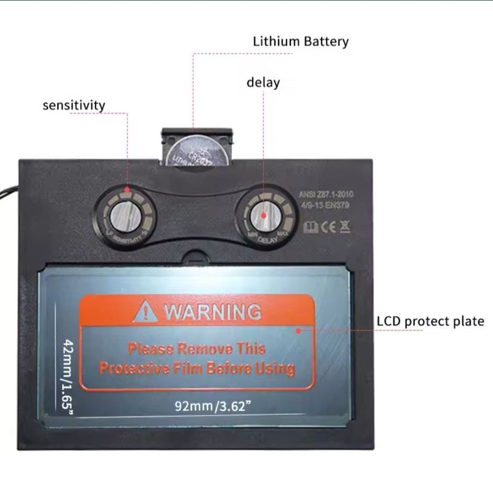 Сварочный светофильтр очки хамелион для маски увеличительное стекло