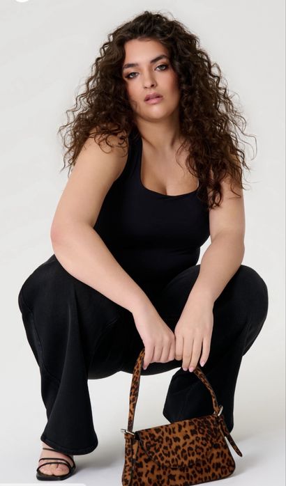 Джинси широкого крою з високою талією 54  56 58 розмір размер сінсей