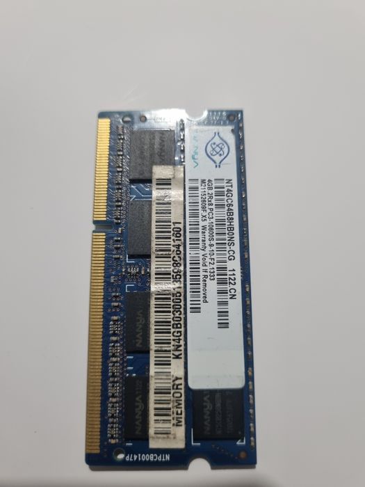 Оперативна пам'ять SODIMM 4GB DDR3 Nanya NT4GC64B8HBONS-CG