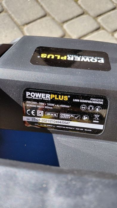 Аератор скарифікатор powerplus powxg7516