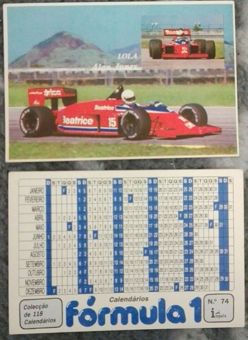 Cromos/calendários antigos