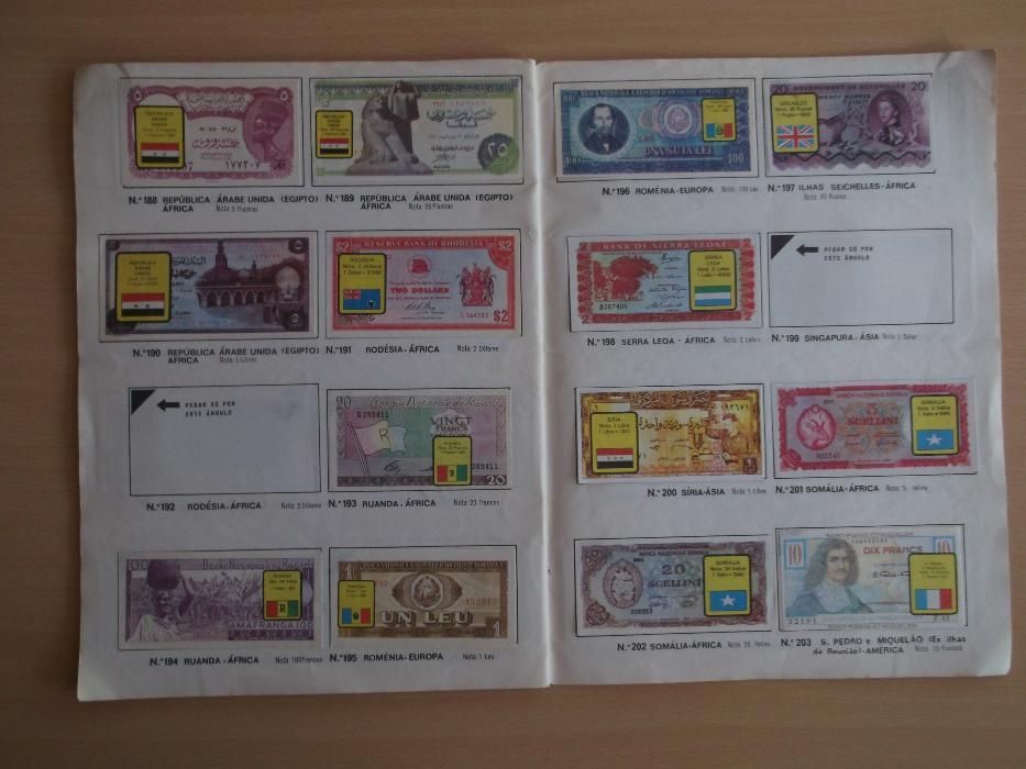Cromos - Notas de Banco de Todo o Mundo