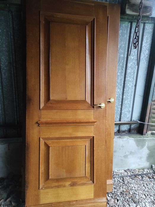 Drzwi dębowe lite drewno