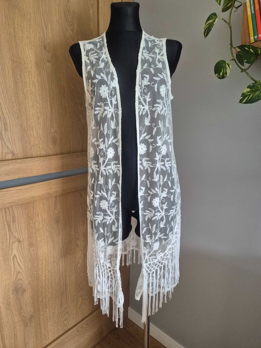 Narzutka/siateczka plażowa biała F&F rozmiar S/M