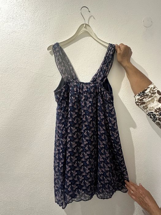 Vestido Azul Florido 40 como NOVO