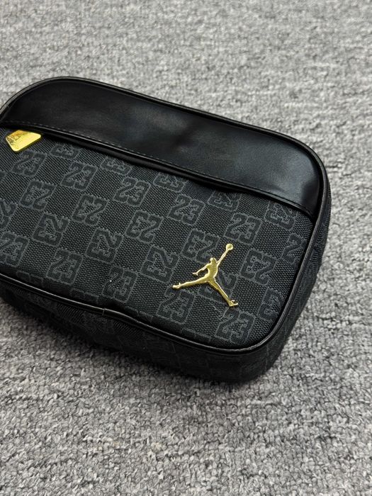 Месенджер AIR Jordan Monogram сумка Джордан чорний рожевий сірий унісекс чоловіча жіноча преміум бананка стильна сумка через плече Jumpman