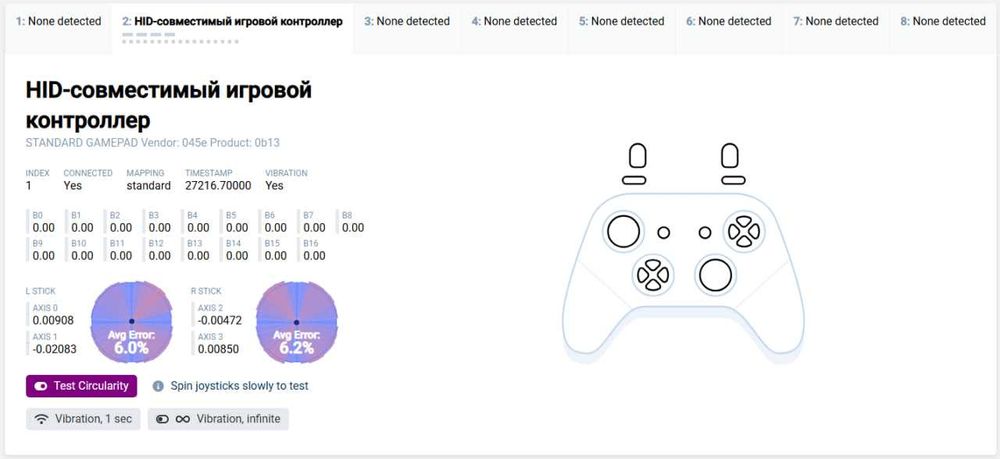 Геймпад Microsoft Xbox Wireless Controller Robot White (Model: 1914)