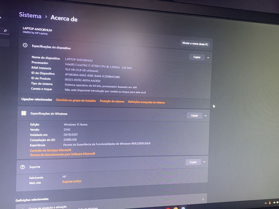 Portatil gamer Omen