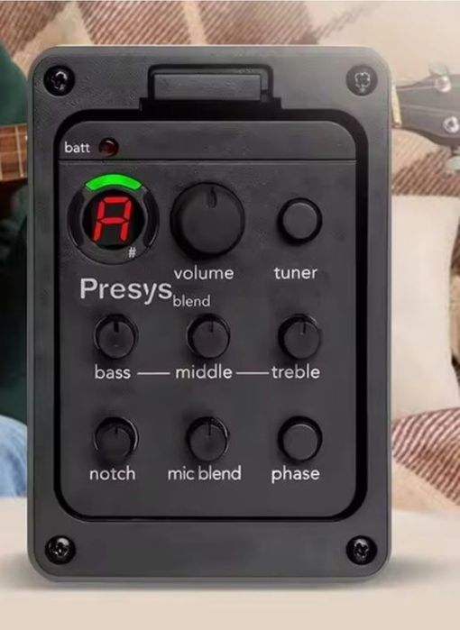 Звукосниматель пьезо для гитары тюнер эквалайзер Fishman Presys Blend