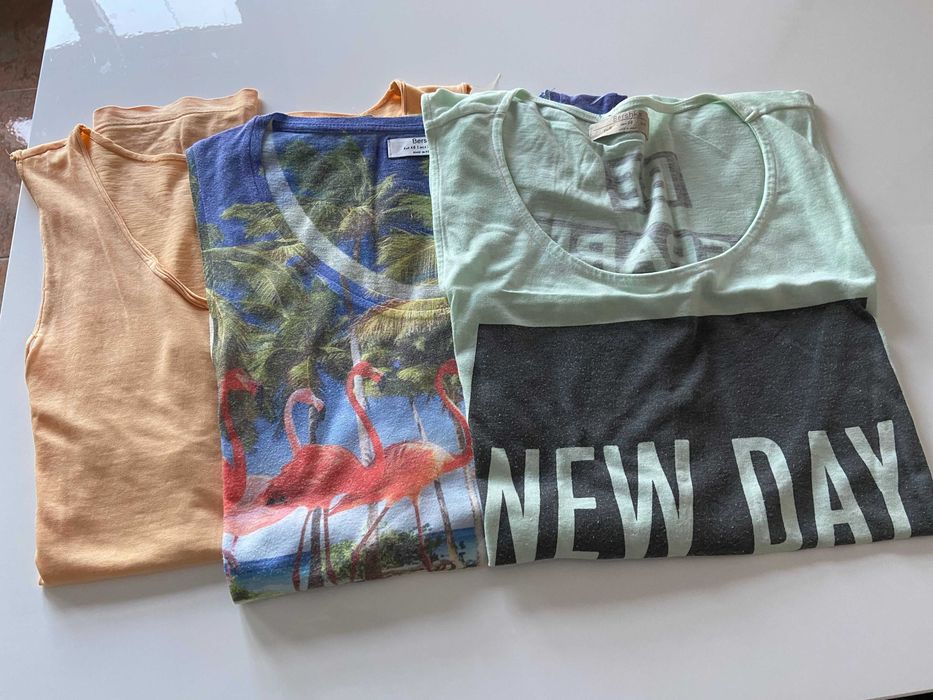 T-shirts e camisolas de homem (várias) [tamanhos S e M]
