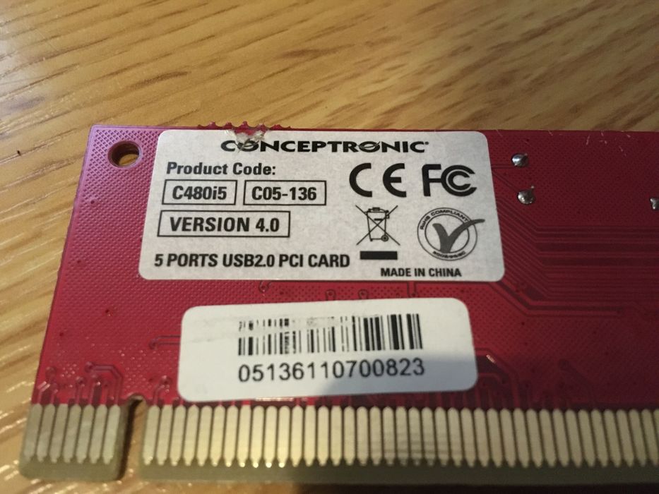 Placa de expansão de portas USB 2.0