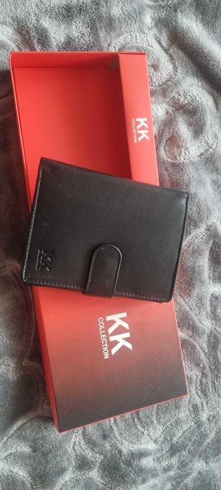 Portfel KK COLLECTION w pudełku KK31B - 12,5 x 10 x 3 [cm] - NOWY!