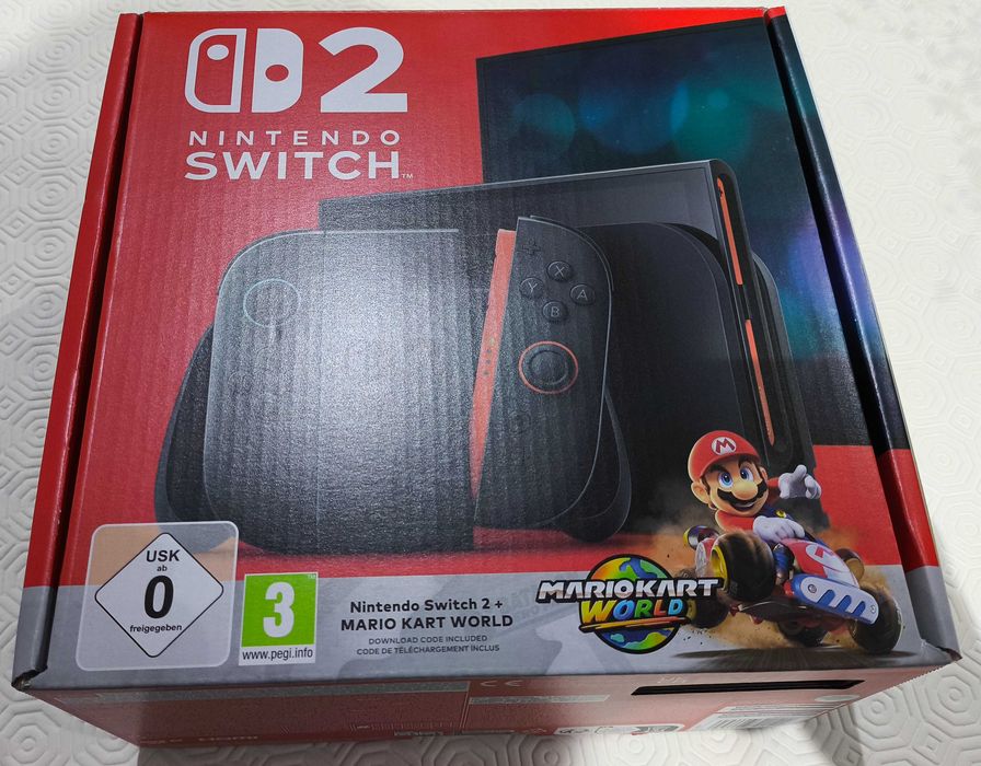 Nintendo Switch 2 com Mario Kart World - Nova, Selada e com Garantia