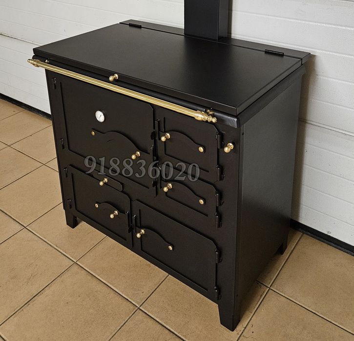 Fogão Lenha Rústico Forno Inox - Novos - Fabrico Nacional