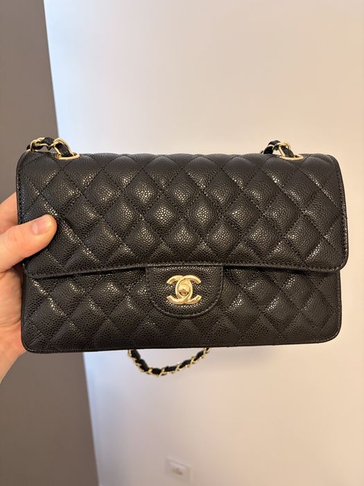 Chanel caviar skóra naturalna torebka