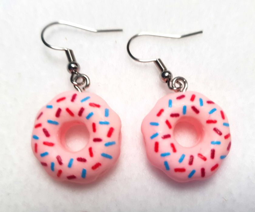 Kolczyki "Donuty z posypką"