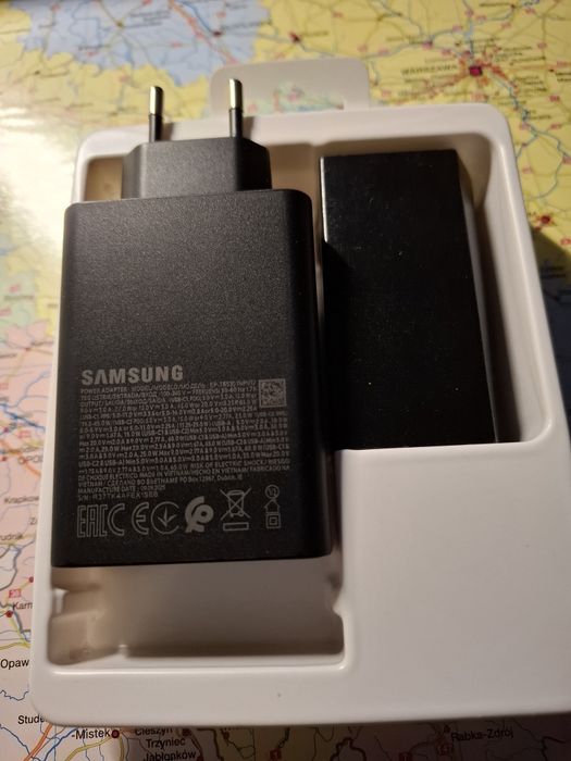 Oryginalna Ładowarka Samsung 65W Trio +kabel