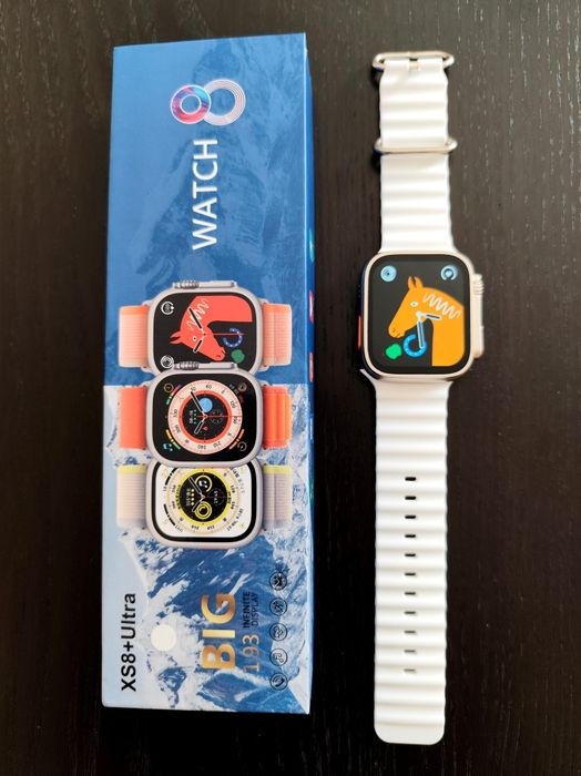 Smartwatch XS8+ Ultra HD 1.93" + 2 Braceletes (Novo na Caixa)