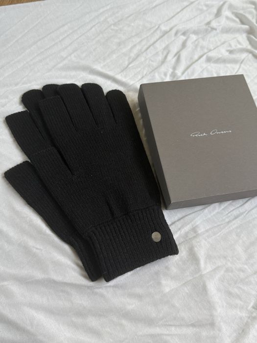 Rick Owens Wool Fingerless Techno Gloves