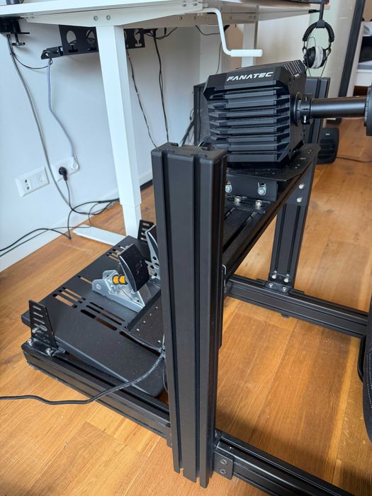 Cockpit Simracing GT Omega Prime Lite + Fanatec CSL DD 8NM (Loadcell) + GT Omega RS12 | Completo, Como Novo, c/ Faturas