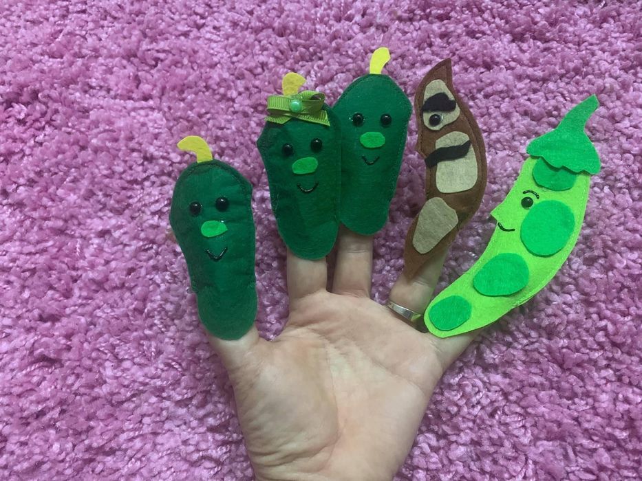 Пальчиковий театр з фетру «Ходить гарбуз по городу»