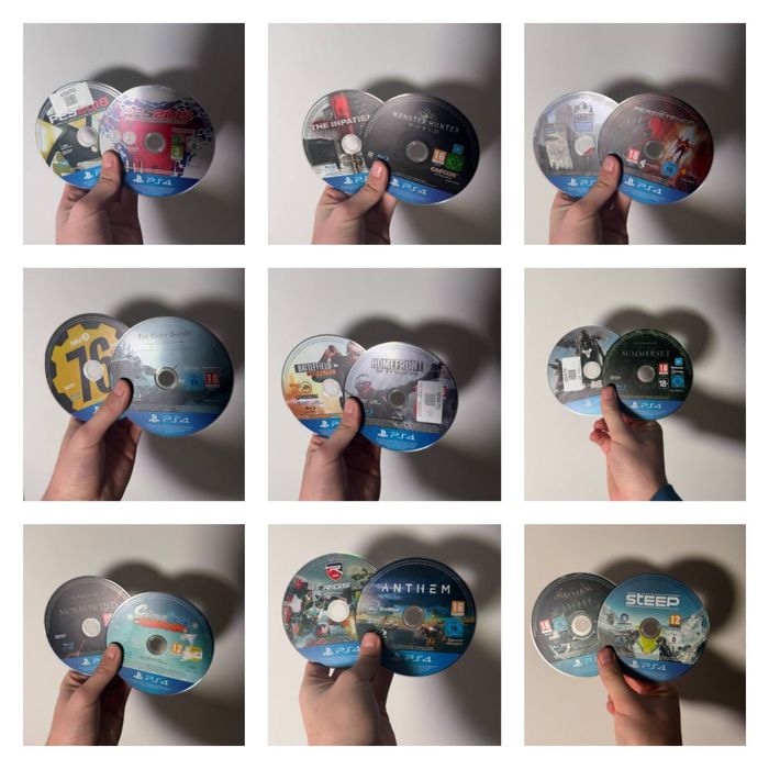 Диски без коробок для Ps4 Second son, far cry, call of duty