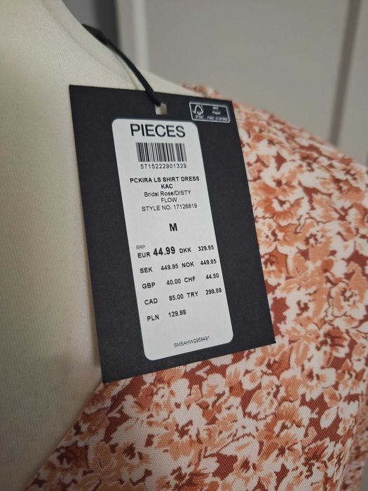 Pieces, damska sukienka, r. M