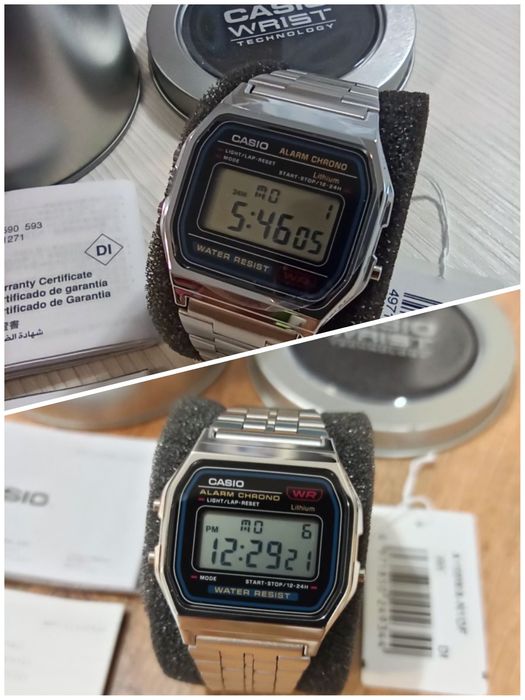 Годинник Casio A159W ОРИГИНАЛ! A158W Винтаж Ретро Часы Классические Касио Вінтаж Касіо Класика Новое
