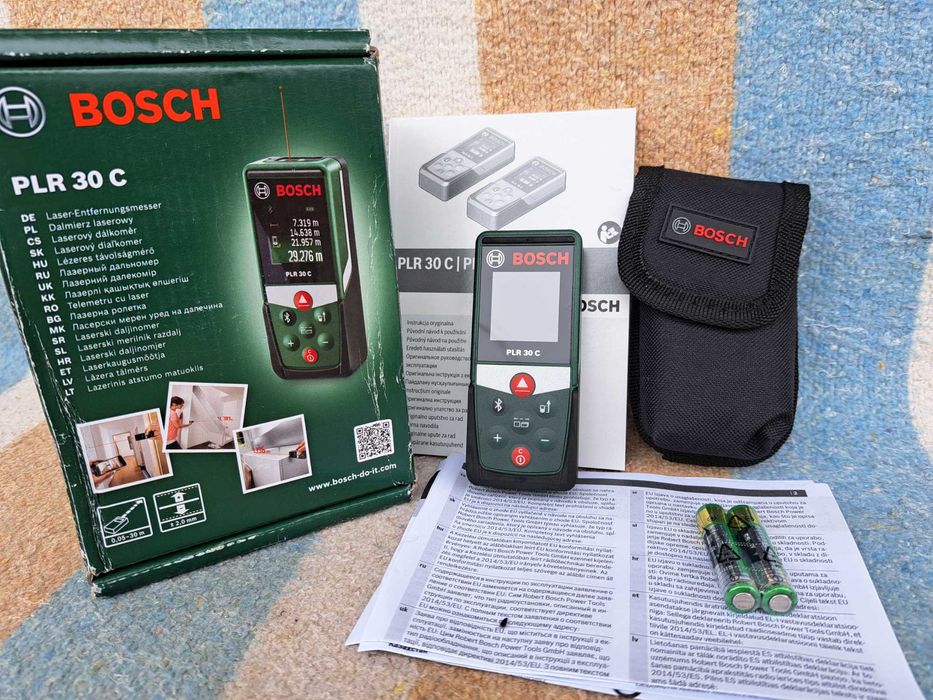 Bosch PLR 30 C Лазерний далекомір, рулетка