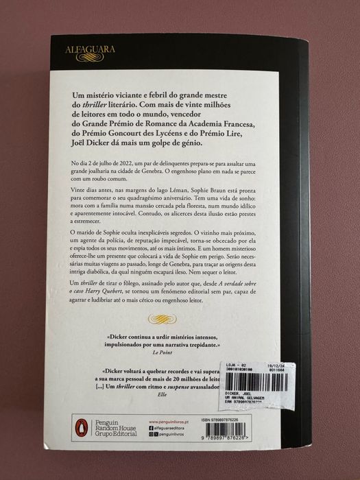 Um animal selvagem, de Joel Dicker