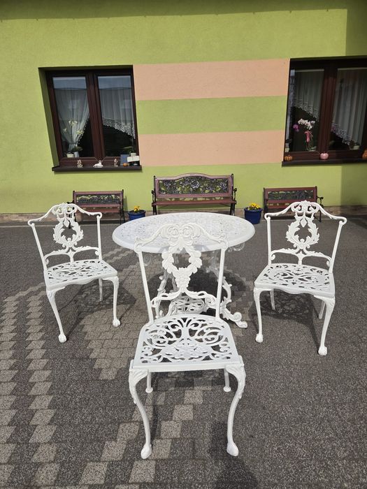 Zestaw ogrodowy aluminiowy