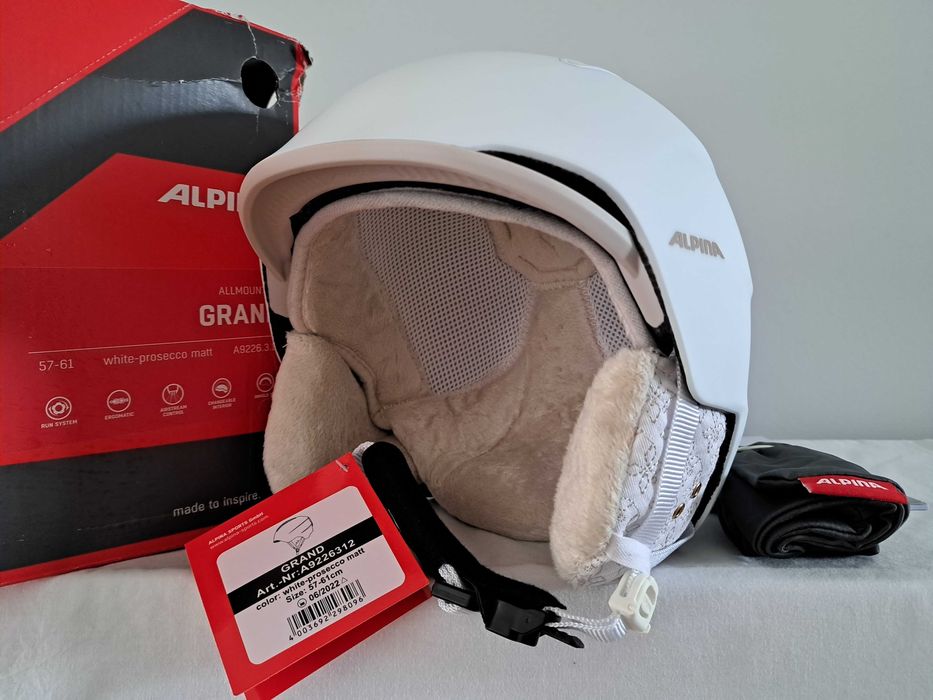 Kask narciarski Alpina Grand All Mountain White Prosecco L 57-61cm