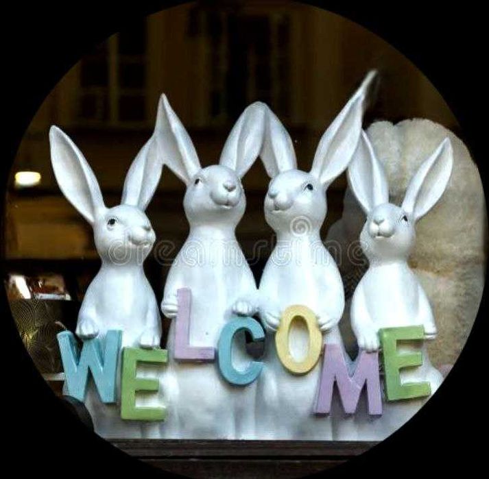 dekoracja Zajączki WELCOME