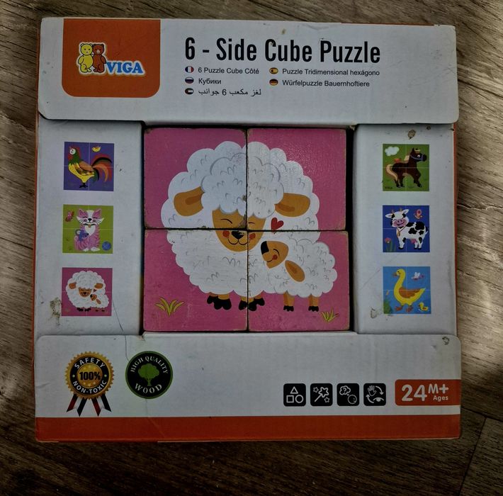 Пазл-кубики Viga Toys "Ферма"