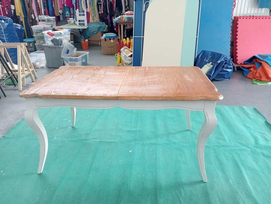 Mesa madeira maciça loja VIVA - extensível