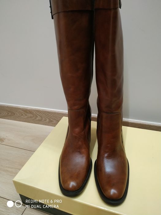 Kozaki damskie skórzane