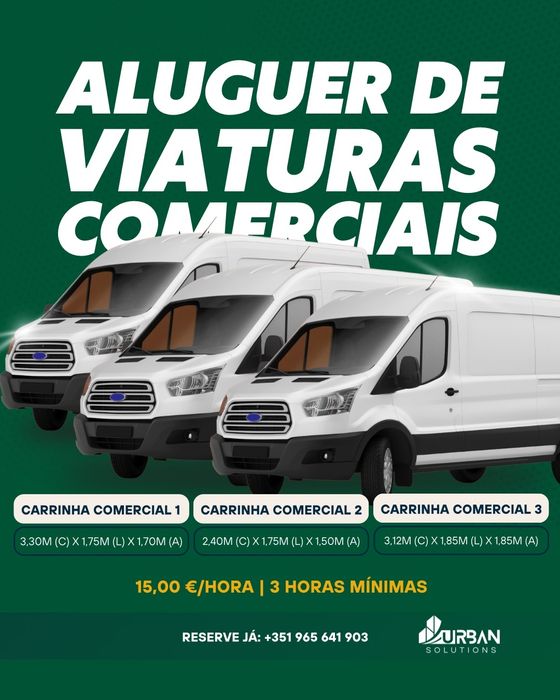 Aluguer de carrinha sem motorista van rental