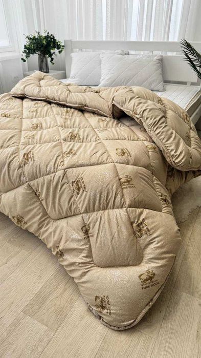 Ковдра Полуторна ОВЧИНА ШЕРСТЬ Pure Wool , La Bella ДУЖЕ ТЕПЛА