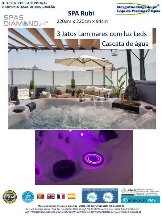 Jacuzzi 5 lugares desde 4.489,00€ - Mergulho Salgado Piscinas e Spas