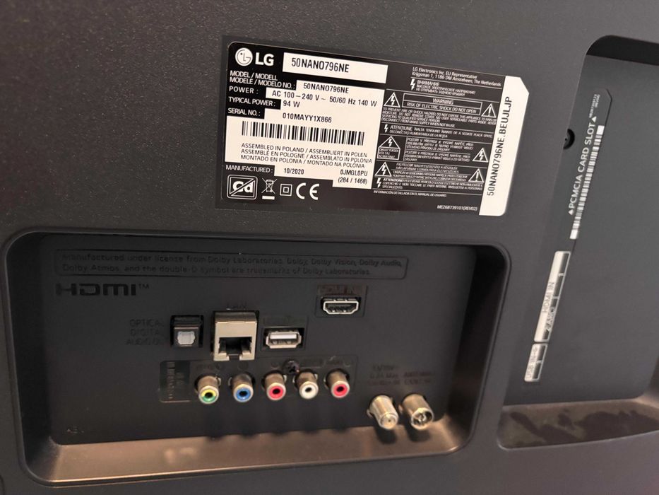 TV LG 50Nano - Ainda com plástico de fábrica