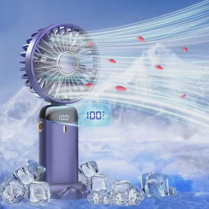 Przenośny mały wentylator ręczny  biurowy wielofunkcyjny składany