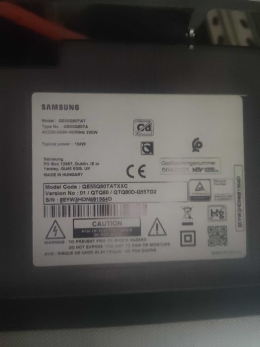 Samsung QE55Q80TAT "placas"