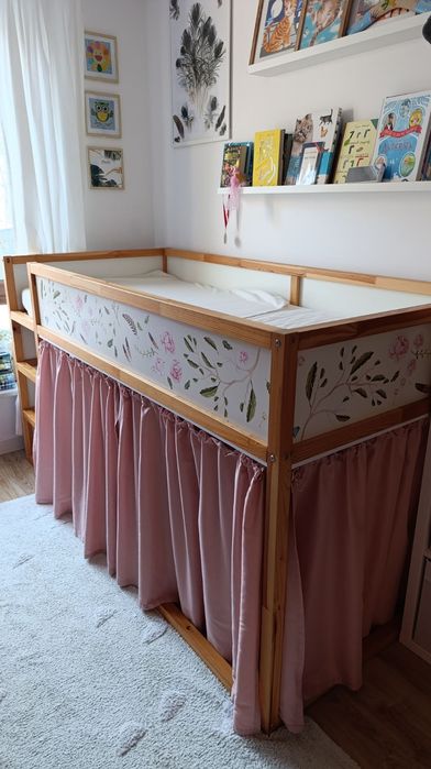 Łóżko Ikea KURA + dodatki, stan bardzo dobry